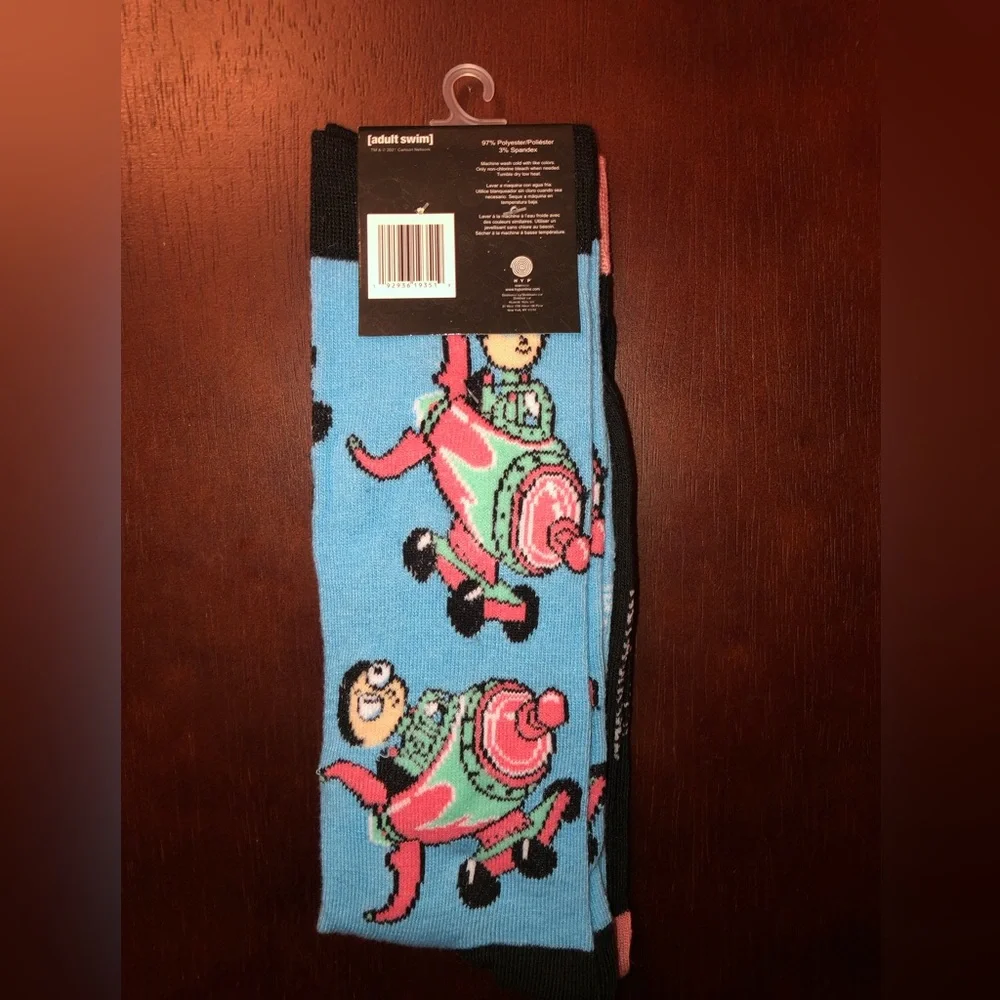 RICK AND MORTY NOVELTY CREW SOCKS NWT MEN’S SHOE SIZE 6-12